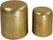 Set Bijzettafels Poef - Goud