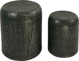 Set Bijzettafels Poef - Zwart