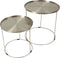 Set Bijzettafels Rond - Zilver