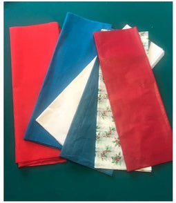 Set Crepe en inpakpapier kerst basis pakket 150 x 50 cm - inpak papier - 10 pakken