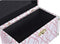 Set decoratieve dozen DKD Home Decor Canvas Hout Oranje Wit 24 x 18 x 19 cm (2 Stuks)