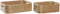 Set decoratieve dozen DKD Home Decor Scandi Hout MDF (35,5 x 25 x 10 cm)