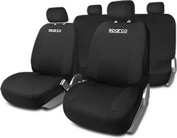 Set hoezen voor zittingen Sparco Strada Zwart