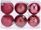 Set kerstballen Roze PVC Ø 8 cm (24 Stuks)