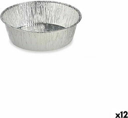Set Keukenservies Kinvara 30287 Aluminium Cirkelvormig 25 x 8 x 25 cm Wegwerpbaar (12 Stuks)