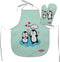 Set Kinderschort en Ovenwant Pinguin