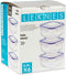 Set Lunchboxen Hermetisch Blauw Transparant Plastic 900 ml 14,5 x 8,5 x 14,5 cm (8 Stuks)