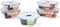 Set Lunchboxen Luminarc Pure Box Active (5 pcs) Tweekleurig Glas 43 x 32 x 18 cm (5 Stuks)
