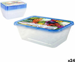 Set Lunchboxen Privilege 49787 Rechthoekig 750 ml 18 x 12 x 6 cm (24 Stuks) (9 pcs)