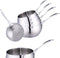 Set Met 5 Steelpannen 12/14/16/18/20 Cm Hoogwaardig Roestvrij Staal - Ook inductie.