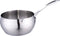 Set Met 5 Steelpannen 12/14/16/18/20 Cm Hoogwaardig Roestvrij Staal - Ook inductie.