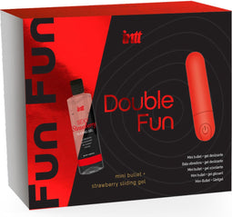 Set Mini Vibrating Bullet and Strawberry Sliding Gel 50 ml