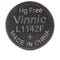 Set of 10 LR43, VA12GA, 186, 84, LR1142 button cell Vinnic G12, AG12, L1142, RW84, D186