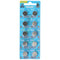 Set of 10 LR43, VA12GA, 186, 84, LR1142 button cell Vinnic G12, AG12, L1142, RW84, D186