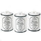 Set of 3-piece containers. Maestro MR-20001-03CS black