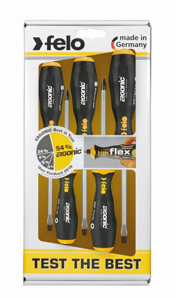 SET OF 5 FELO CROSS HEAD SCREWDRIVERS - FRICO