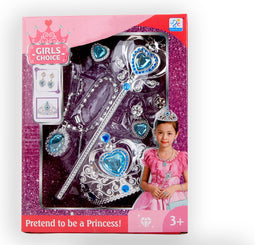Set tiara en sieraden in doos 8701