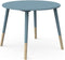 Set van 1 tafel + 2 stoelen FIRMIANA - Scandinavische stijl - kleuren: stormblauw en natuurlijk hout - DEMEYERE