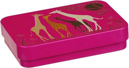 Set van 2 bewaarblikjes Giraffe - Blik - Rechthoek - 11,5 x 8 x 2,5 cm - Sara Miller London