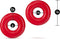 Set van 2 dikke rode donut penisringen Stay Hard -