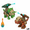 Set van 2 Dinosaurussen Colorbaby 21 x 14 x 9,5 cm gearticuleerd Werpt Projectielen 4 Stuks Dinosaur