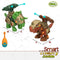 Set van 2 Dinosaurussen Colorbaby 21 x 14 x 9,5 cm gearticuleerd Werpt Projectielen 4 Stuks Dinosaur