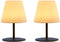 Set van 2 Draadloze LED Tafellampen H16CM TWINS