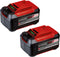 Set van 2 EINHELL 18V Power X-Change batterijen - 5.2Ah - Twinpack