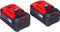 Set van 2 EINHELL 18V Power X-Change batterijen - 5.2Ah - Twinpack