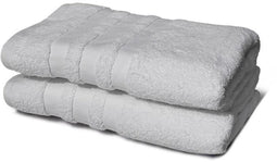 Set van 2 handdoeken - LOVELY HOME - 2 Douchelakens 70 x 140 cm - Lichtgrijs
