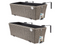 Set van 2 Hangende Plantenbakken - Crèmekleurig - 60 x 20 x 19 cm