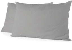 Set van 2 kussenslopen - HOME LINGE PASSION - 50 x 70 cm - Lichtgrijs