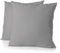 Set van 2 kussenslopen - HOME LINGE PASSION - 63 x 63 cm - Lichtgrijs