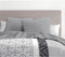 Set van 2 kussenslopen - HOME LINGE PASSION - 63 x 63 cm - Lichtgrijs
