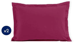 Set van 2 kussenslopen - LOVELY HOME - LH71603 - 50 x 70 cm - Fuchsia