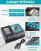 Set van 2 Makita 18V 5.0Ah Vervangende Accu's met DC18RC Oplader