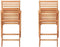 Set van 2 opklapbare tuinstoelen in FSC eucalyptus - 57 x 46.5 x 90 cm