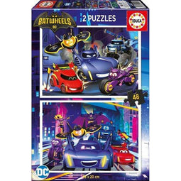 Set van 2 Puzzels Educa Batwheels