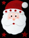 Set van 2 raamstickers kerstmis glitter - Raam sticker - Feestdecoratie - Kerst - Kerstman / Sweeuwpop