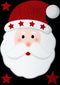 Set van 2 raamstickers kerstmis glitter - Raam sticker - Feestdecoratie - Kerst - Kerstman / Sweeuwpop