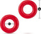 Set van 2 rode donut penisringen Stay Hard -