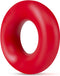 Set van 2 rode donut penisringen Stay Hard -