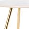 Set van 2 tafels DKD Home Decor Wit Zwart Gouden 46 x 46 x 45 cm