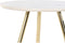 Set van 2 tafels DKD Home Decor Wit Zwart Gouden 46 x 46 x 45 cm