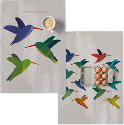 Set van 2 theedoeken Colibri | Happy Friday