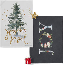 Set van 2 theedoeken Joyeux | Happy Friday