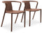 Set van 2 tuinstoelen - CITY GARDEN - DIEGO-FT - Terracotta - Stapelbaar