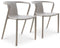 Set van 2 tuinstoelen - CITY GARDEN - DIEGO-FT - Zand - Stapelbaar