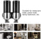 Set van 2 | Zeepdispenser - Dubbelwandige kunstof zeepdispenser - Edelstaal-look - Zwart