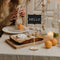 Set van 20 Houten Mini-Krijtborden met Standaards - Perfect voor Feesten en Decoratie